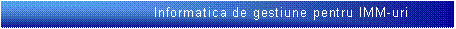 Text Box:  Informatica de gestiune pentru IMM-uri